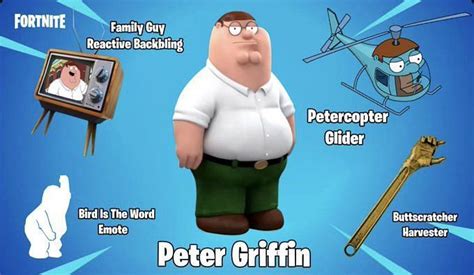 Why Peter Griffin would make for an excellent Fortnite skin