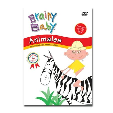 Brainy Baby Animals Spanish Edition: Animales Apes to Zebras DVD Classic Edition - Walmart.com