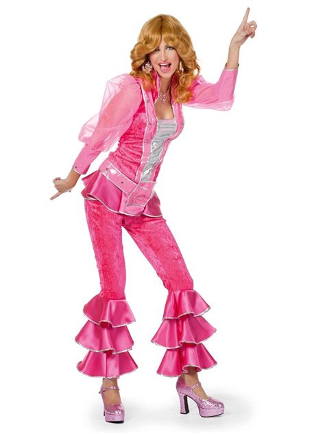 Adult Pink Mamma Mia Costume | Textiles Mamma Mia | 70s costume, Costumes, Queen costume