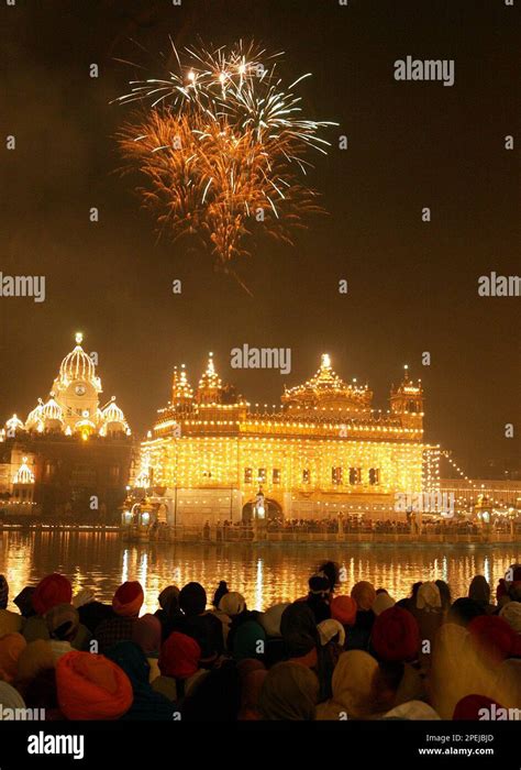 Golden Temple, Sikhism's holiest shrine lights up under fireworks ...