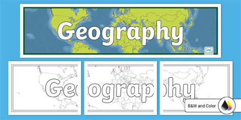 Geography Banner (teacher made) - Twinkl