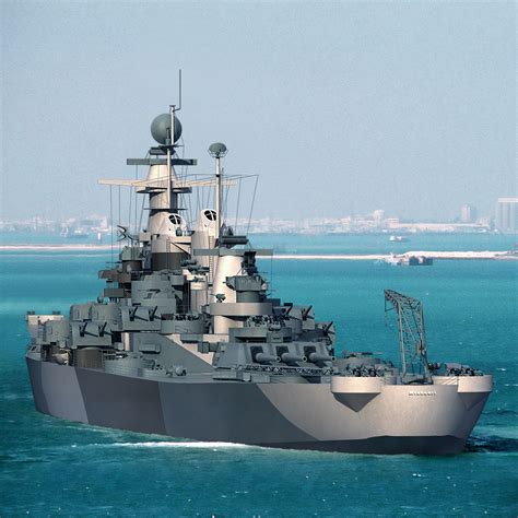 3d uss bb 63 missouri model