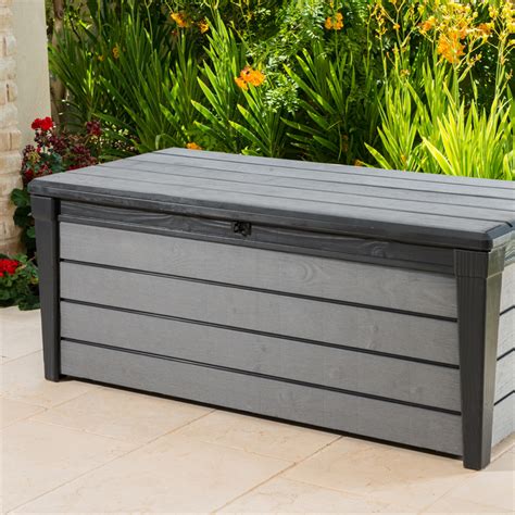 Keter 455L Brushwood Outdoor Storage Box | Bunnings Warehouse