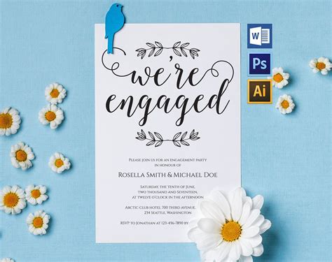 Engagement Party Invitation - 21+ Examples, Illustrator, Word, Pages ...