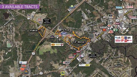 Commercial Land For Sale and/or Lease in Shallotte, NC