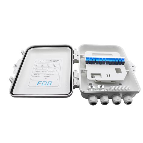 Buy PNGKNYOCN 12 Core FTTH Fiber Distribution Box, 12 Port Fiber ...