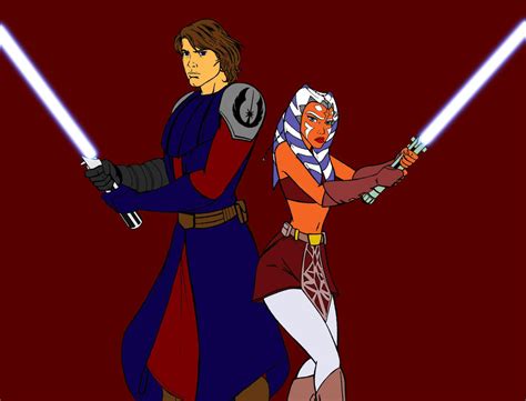 Anakin and Ahsoka by RiahcStarforce on DeviantArt