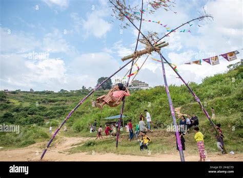 October 2, 2022, Lalitpur, Province 3, Nepal: Dashain Festival features ...