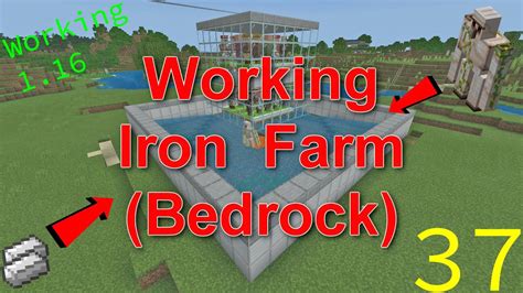 Minecraft Iron Farm in Bedrock (Working) (Tutorial) (SuperFast)-37 ...