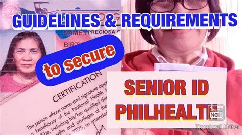 HOW TO APPLY | SENIOR ID & PHILHEALTH || GUIDELINES & REQUIREMENTS - YouTube