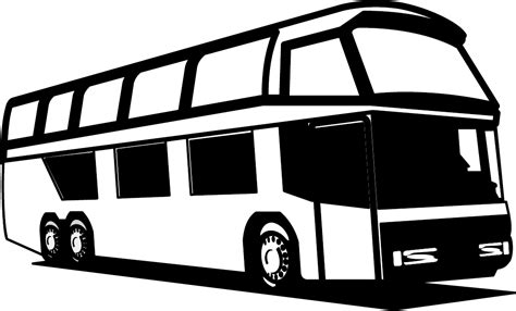 Tour Bus Silhouette Transparent Png And Svg Vector File | Images and ...