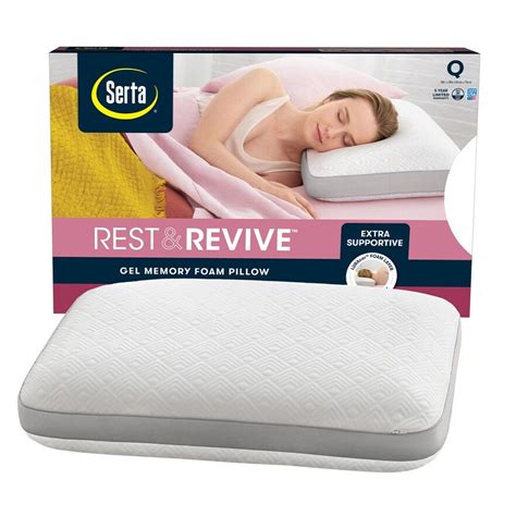 Serta® Align & Revive Gel Memory Foam Pillow | Memory foam pillow, Foam ...