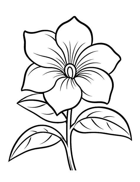 75 Flower Coloring Pages: Free Printable Sheets | Printable flower ...