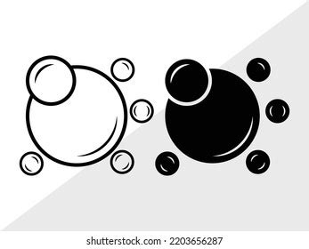 Bubbles Svg Printable Vector Illustration Stock Vector (Royalty Free) 2203656287 | Shutterstock