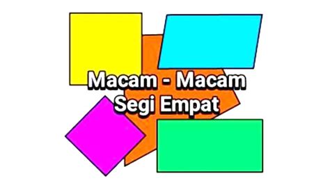 Macam-Macam Segi Empat Dan Gambarnya - Cilacap Klik