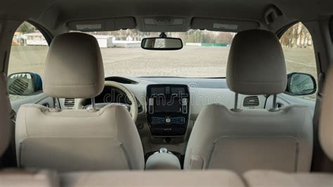 Electric car interior. stock image. Image of equipment - 113460227