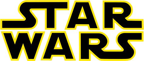 Logo Star Wars noir et jaune PNG transparents - StickPNG