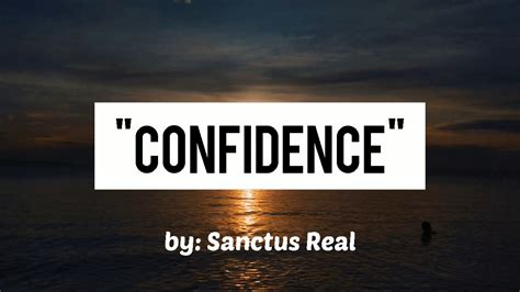 CONFIDENCE - Sanctus Real(Lyrics) - YouTube