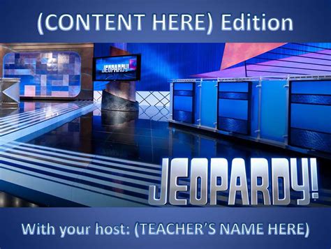 11 Best Free Jeopardy Templates For The Classroom with Jeopardy Powerpoint Template With Score ...