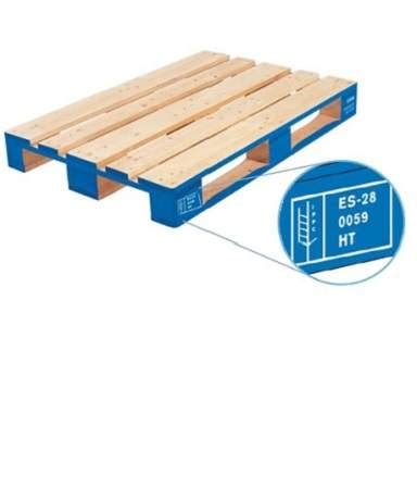 Heat treated pallets compliant with ISPM 15 for your export