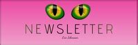 mail header newsletter template cat eyes | PosterMyWall