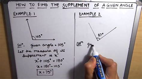 What are Supplementary angles and how to find it / Finding supplement to an angle - YouTube