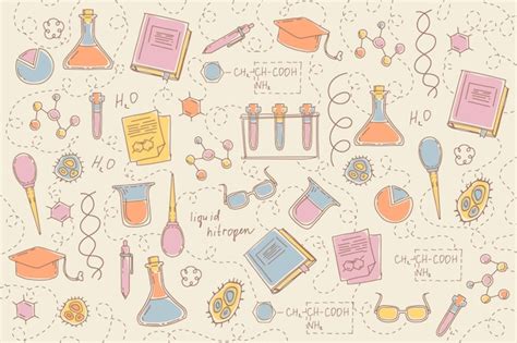 Free Vector | Hand drawn science education background