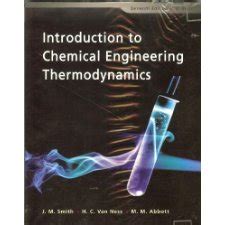 Introduction to Chemical Engineering Thermodynamics (9780071270557)