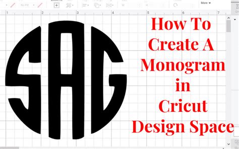 How To Make A Monogram In Cricut Design Space - Tastefully Frugal