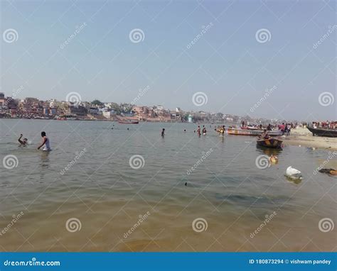 Ganga in varanasi india editorial stock image. Image of varanasiganga - 180873294