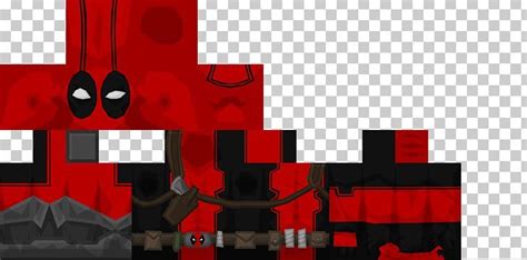 Minecraft: Pocket Edition Deadpool Skin Mod PNG