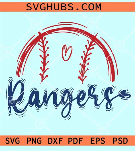 Rangers Mascot SVG, Texas Rangers svg, team Mascot Svg