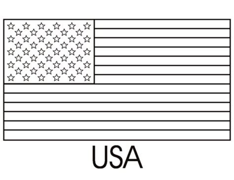 Flag of the United States of America coloring page | Free Printable Coloring Pages