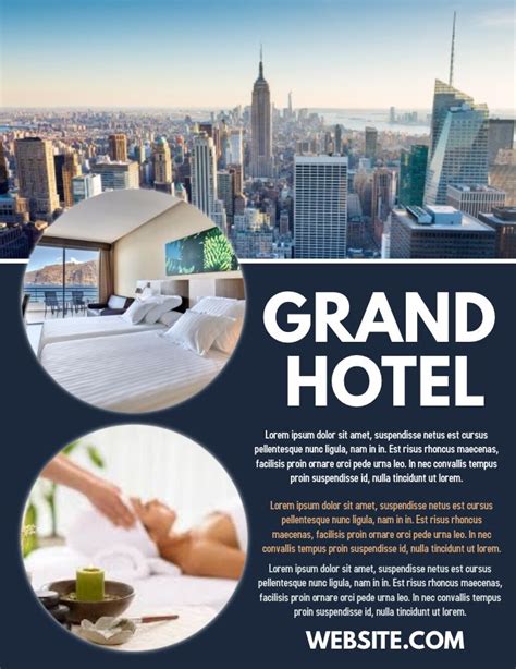 Hotel Ad Flyer Poster Social Media Design Template