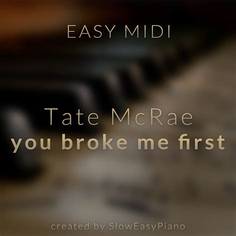 Tate McRae - you broke me first (EASY) (MIDI) - Claivert's Piano x SlowEasyPiano