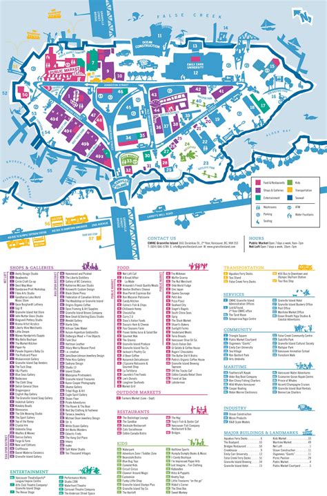 Granville Island map - Ontheworldmap.com