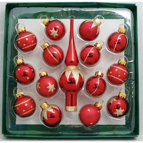 Mini Ball Finial Glass Christmas Ornament Set of 15 | Michaels