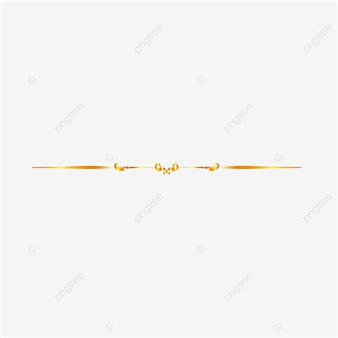 Gold Dividers Vector Hd PNG Images, Gold Dividing Line, Simple Dividing Line, Gold Lace, Gold ...