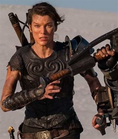 Artemis Monster Hunter Milla Jovovich Leather Vest - Movie Jackets