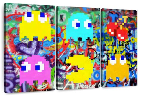 Pac-Man Graffiti Wall Art | Painting | by stephen chambers