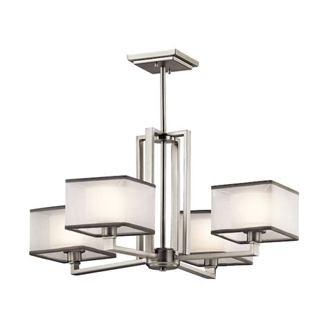 Kichler Kailey 4-Light Brushed Nickel Modern/Contemporary Dry Rated ...