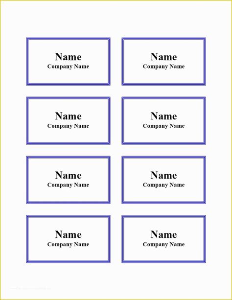 Printable Name Badge Template