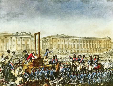 Execution Of Louis Xvi At The Guillotine Photograph by Bettmann - Pixels