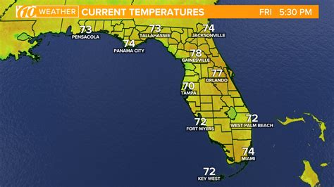 Weather Maps On 10News In Tampa Bay And Sarasota - Florida Weather Map Temperature | Printable Maps