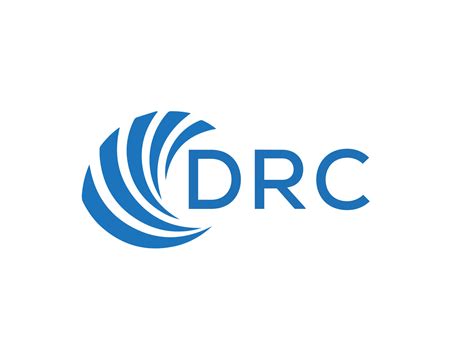 DRC letter logo design on white background. DRC creative circle letter logo concept. DRC letter ...