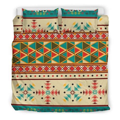 Native American Navajo Apache Patterns Bedding Set - Birdyroom