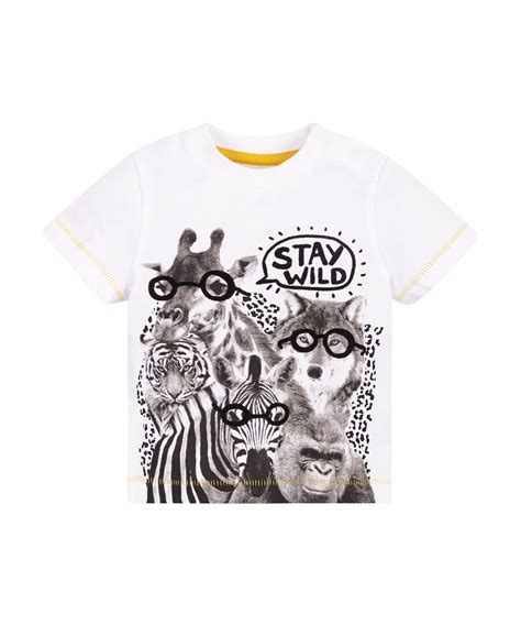 Stay Wild T-Shirt - tops & t-shirts - Mothercare | Animal print outfits, Boys nightwear, Print ...