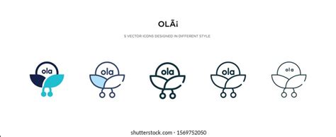 Ola Icon Different Style Vector Illustration Stock Vector (Royalty Free ...