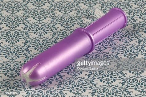 Tampon With Plastic Disposable Applicator High-Res Stock Photo - Getty ...