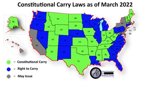 Constitutional Carry States Map 2022 - World Map